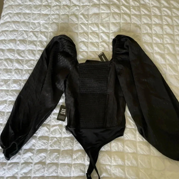 Express black satin bodysuit - Picture 11 of 12